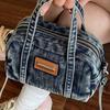 Denim Stofftasche Damen Nischen-Design Umhängetasche Koreanischer Stil Hochwertiges Gefühl Alte Handtasche