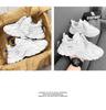 2024 Men's Trendy Breathable Mesh Sneakers - Summer All-Match Thick-Soled Casual Dad Shoes