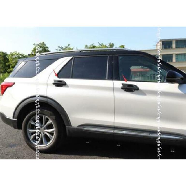 8x For Ford Explorer -2025 Gloss Black Car Door Handle+Door Bowl Trim Cover