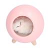 USB Atmosphere Lamp Children Girls Bedroom Bedside Cartoon LED Sleeping Night Light Warm LightPink