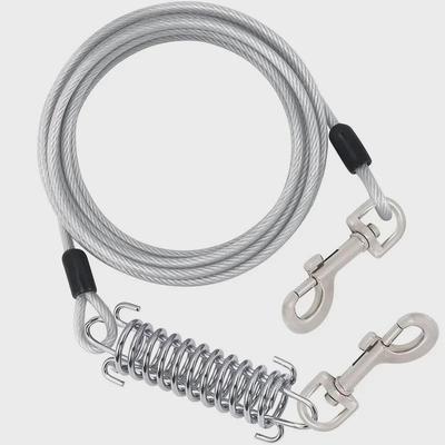 Hundeleine: 3 m, 5 m oder 10 m lange, bissfeste, schmutzabweisende Outdoor-Stahlkette
