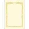 Sasagawa Taka Stamp Certificate Paper, OA Compatible, Horizontal Writing, Cream, A4, 100 Sheets, 10-1168