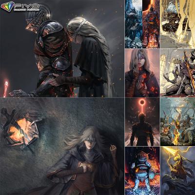 5D DIY Diamond Embroidery Game Dark Souls Diamond Painting Mosaic Home Decoration