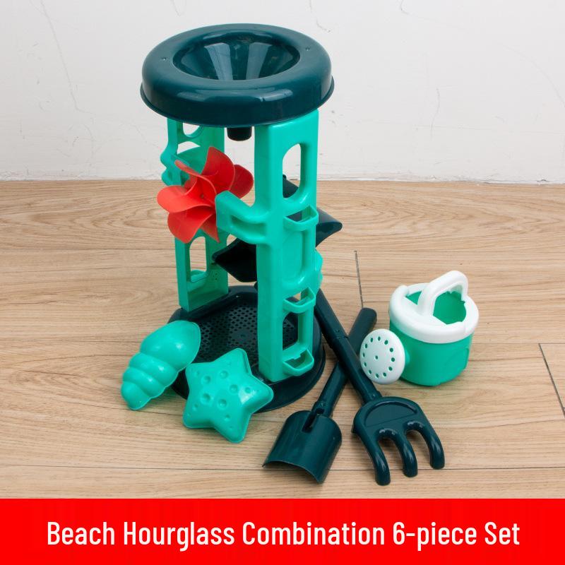 Children's Sand Play Set: Bucket, Shovel, and Hourglass