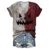 Dámská móda Ležérní Topy s krátkým rukávem s halloweenským potiskem Elegantní halloweenské topy