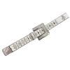 Cross Rhinestone Belt European and American Feng Shui Rhinestone Leather Belt Women's Handmade Diamond Inlay Decorative Flash Diamond