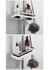 Adjustable No-Drill Shower Head Holder & Bathroom Tray with Loofah Hook