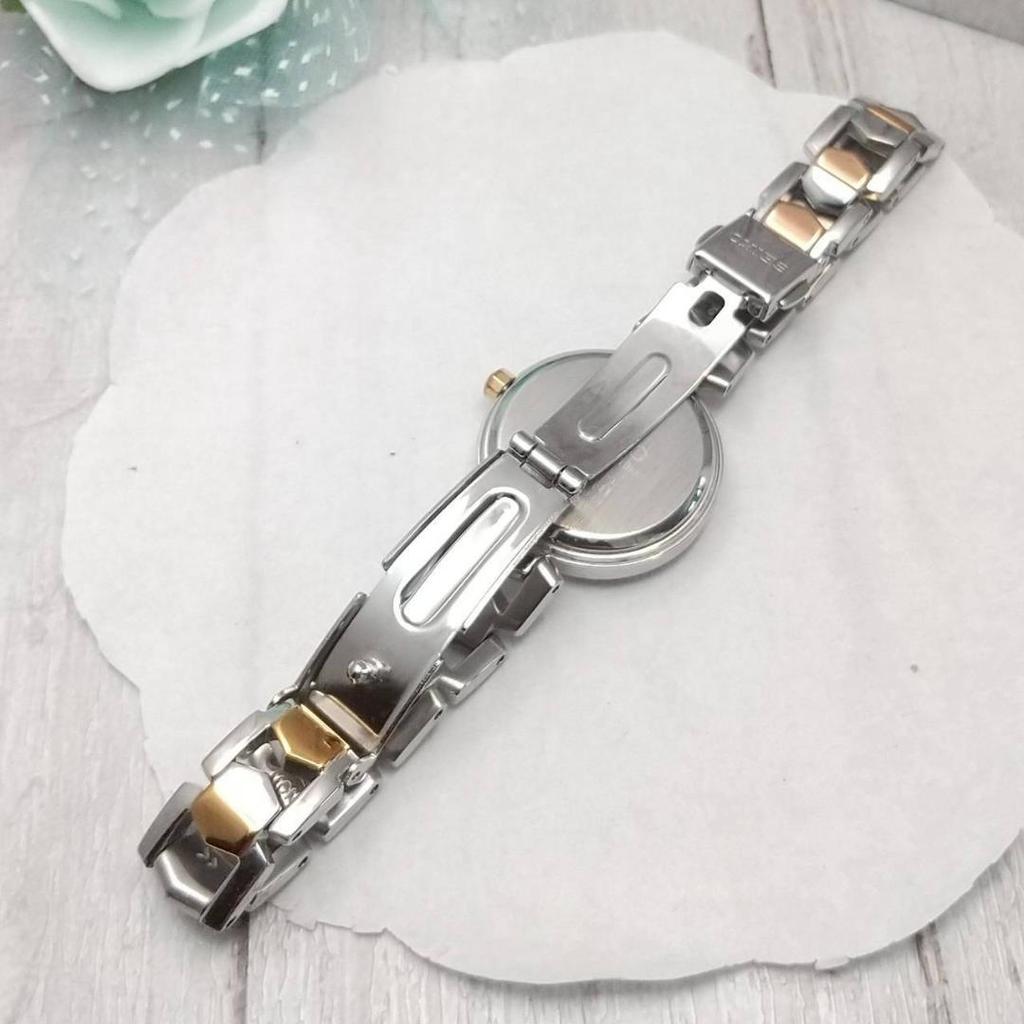 [USED] Working Seiko Solar-powered Women's Wristwatch with Studded Dial