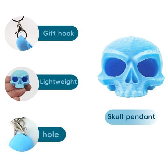 Keychain 3D Skull Design Multi-Scene Hangers Keys Bags Suitcases High-precision Key Holder Street Style Accessory