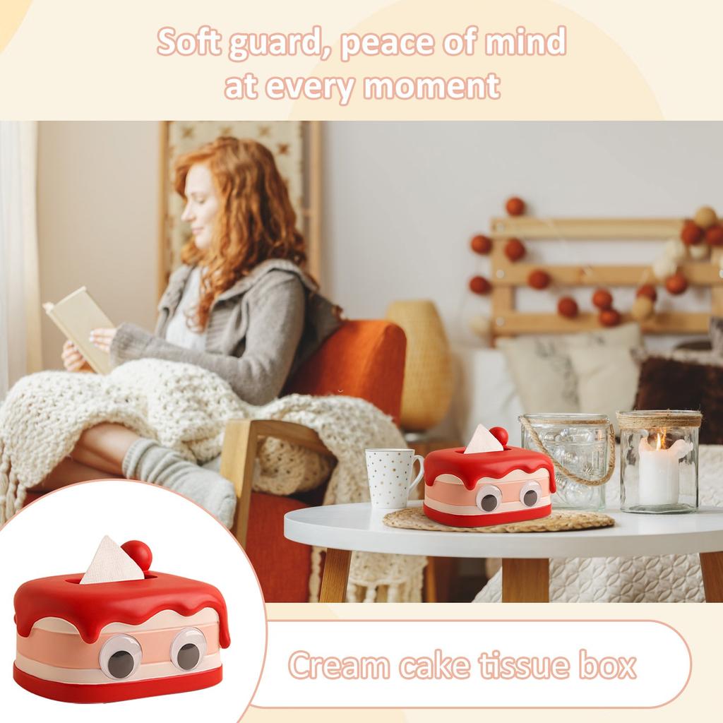Creative Cartoon Egg Yolk Crisp Tissue Box Valentine's Day To Send Objects Home Living Room Bedroom Decoration