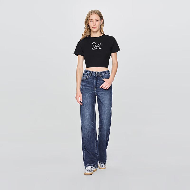 Lee Women's 428 High-Waist Straight-Leg Jeans