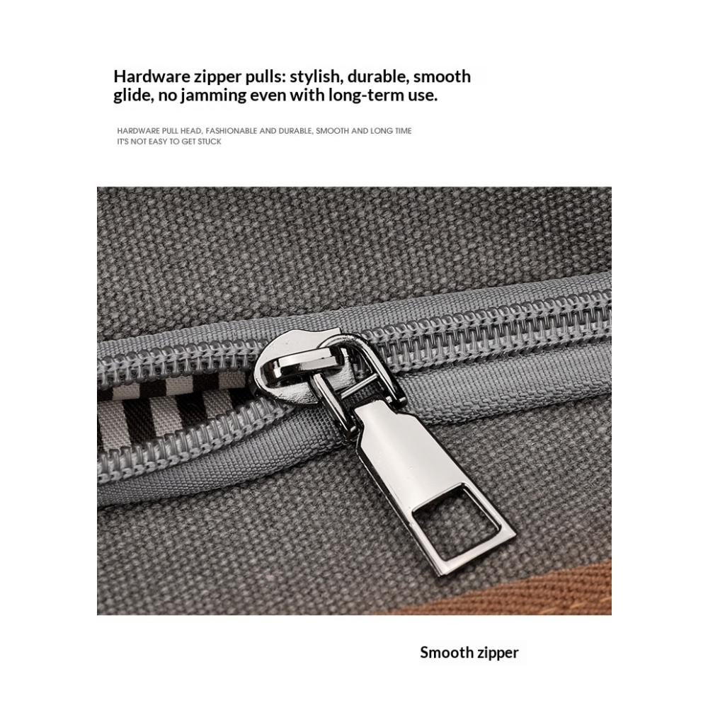 Korean Minimalist Large Canvas Women Crossbody Bag, Durable Washable Versatile Handbag For Office Commute School Life And Weekend Shopping Activities