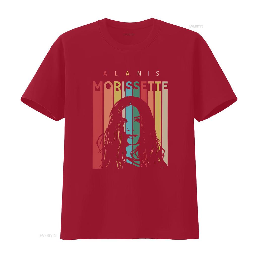 Alanis Morissette Tour  For Fan Retro Black All Size T Shirt vintage Washed Unisex Top For Everyday Wear Soft