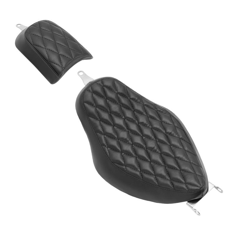 

For Harley Sportster XL48 XL883 XL1200 2004-2020 Motorcycle Driver Seat Rear Passenger Seat Cushions Black Accessories чёрный