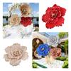 Large Scale Simulation Peony 30cm Life Size Flower Fake Flowers Foam Velvet Flower  Home Decor