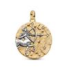 New Arrival 12 Constellation Dangle Charm Two Tone Gold Silver Pendant DIY Bracelet Bead Jewelry Gift For Women