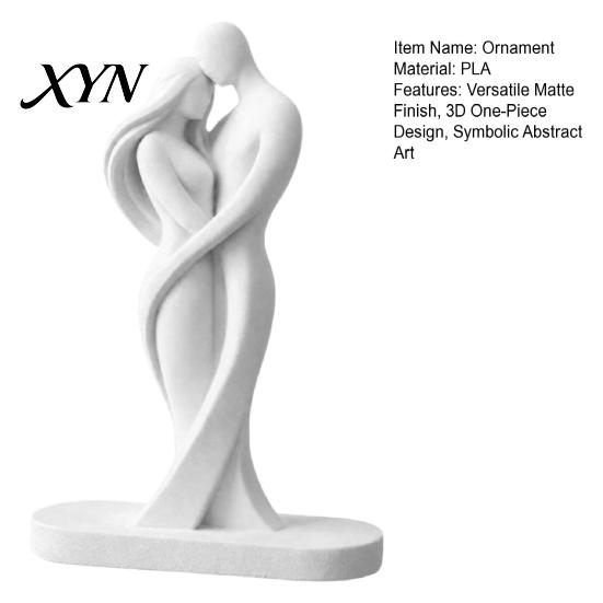 Vielseitige Heimdekoration Abstrakte menschliche Körperstatue, Weibliche Figur die Liebe umarmt Skulptur, 3D-Einteilige Formung Weiße Dekorationsfigur Form
