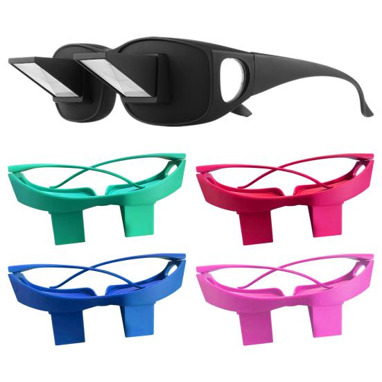 Prism Glasses Universal Non-slip ABS Refractive Show Horizontal Glasses for Reading