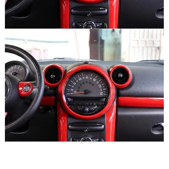 Car Dashboard Decoration Stickers For MINI Cooper S JCW R60 R61 Countryman Accessories Car Air Conditioning Outlet Ring Cover