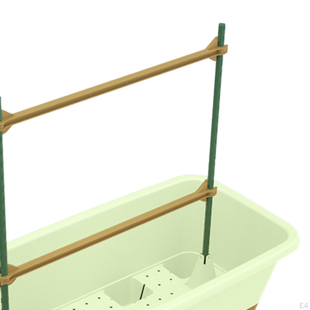 Balcony Planter Rectangle Box Drainage Hole Window Vegetable Flower for