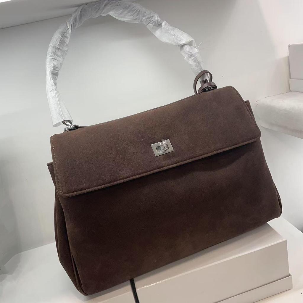 B Rodeo 24: Nová měkká kožená taška - Módní velká neutrální kabelka s ležérním vzhledem