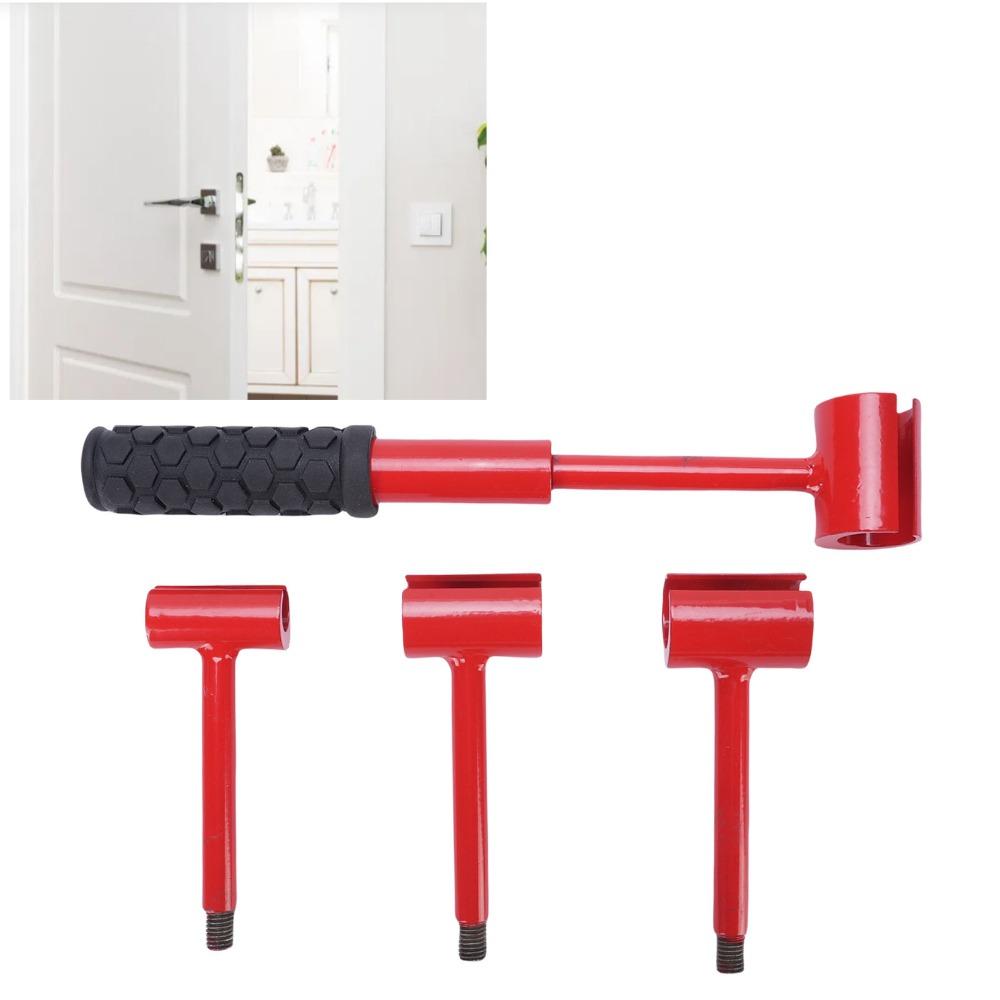 6pcs Red Door Hinge Adjustment Tool Multi-Functional Hinge Gap Adjustment Wrench Home Repair