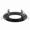 1/10 PCS GU10 MR16 Spot Encastré Cadres Noir Chrome pour Plafond Spot Orientable Rond Support de Lampe