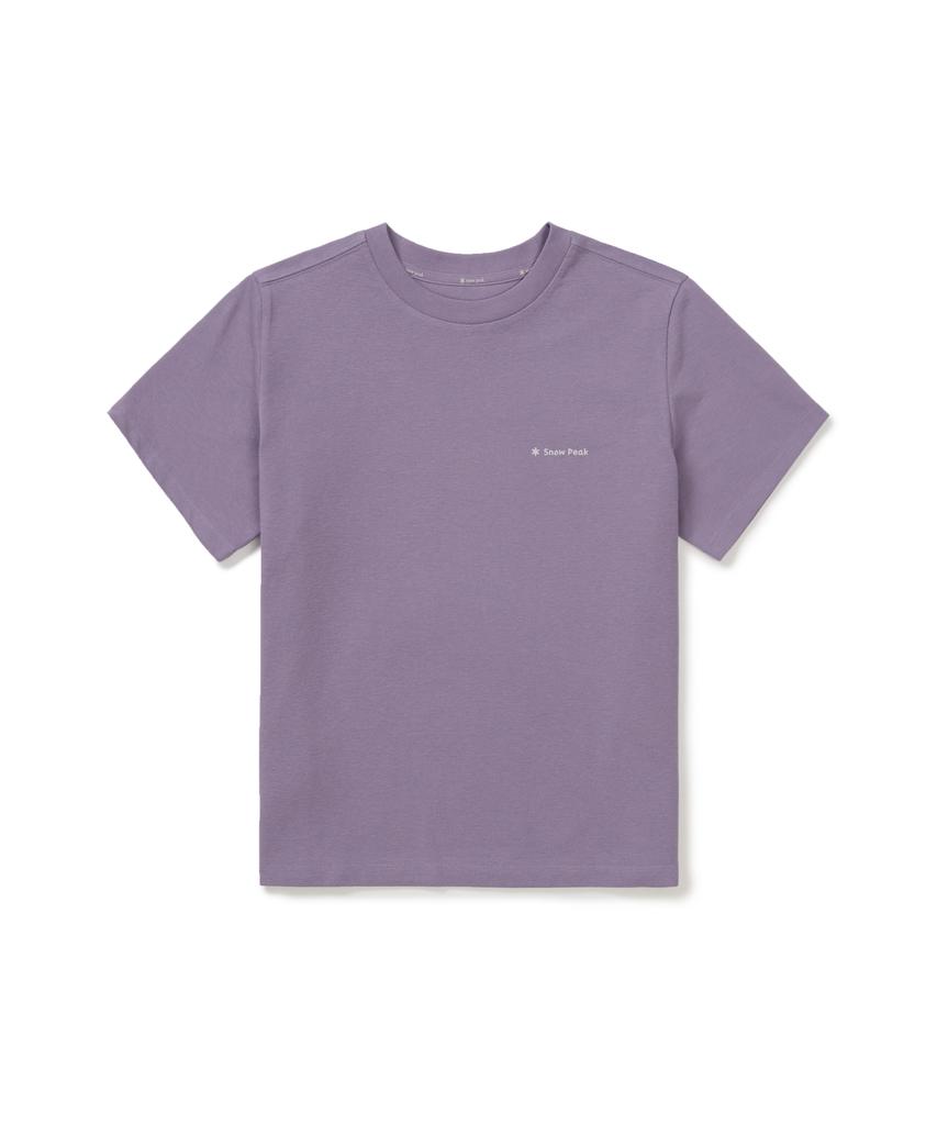 SNOWPEAK APPAREL Sorona Women'S Semi-Crop Short Sleeve T-Shirt (S26Mwfts05) Purple