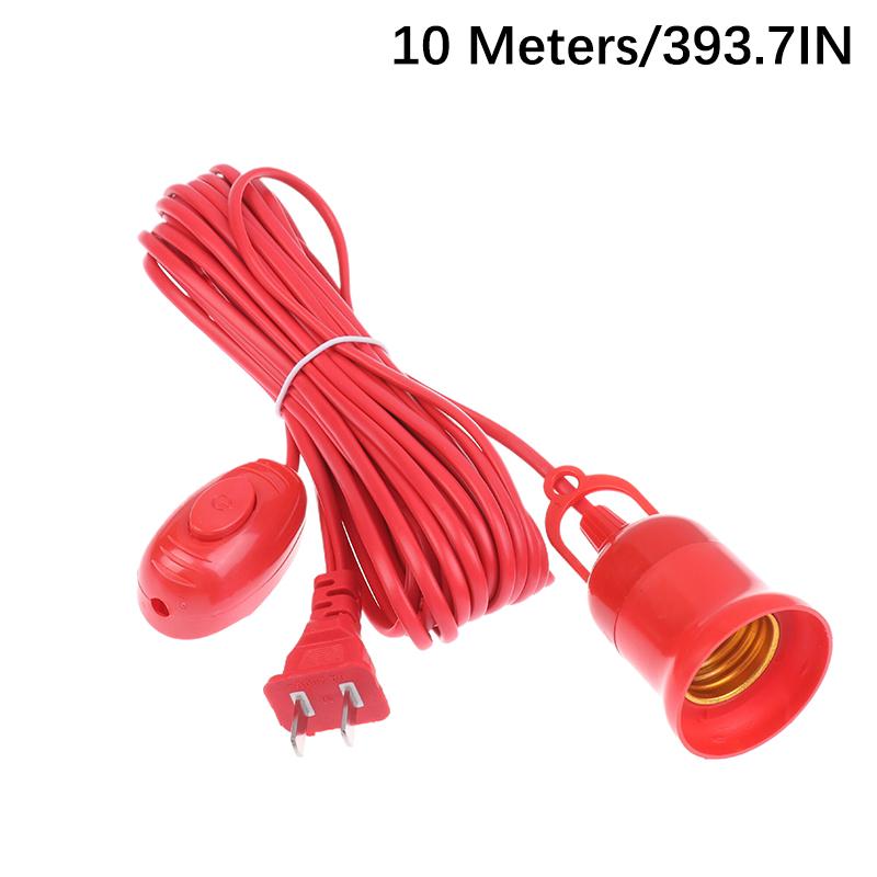 Lamp Bases Universal With Switch Led Bulb Socket Adapter E27 Screw Lamp Holder Accessories Replacement Hanging Cord Extension