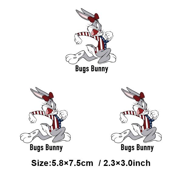 

Наклейки с термопечатью «Кролик» Патчи для одежды Сумка Термотрансфер DIY Аппликация Футболка Патчи Термоналейка Полоски