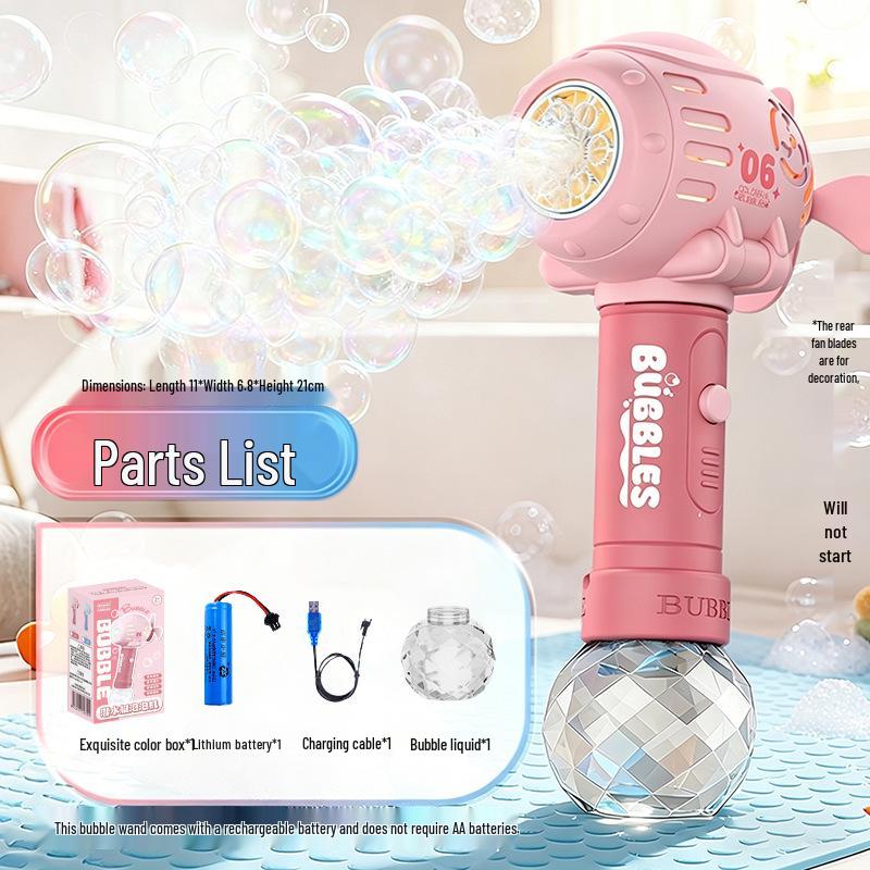Electric Luminous Bubble Gun - Automatic Handheld Toy for Kids