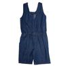 Denim Playsuit with Small Embroidered Flowers 100% Cotton Child CHEVIGNON