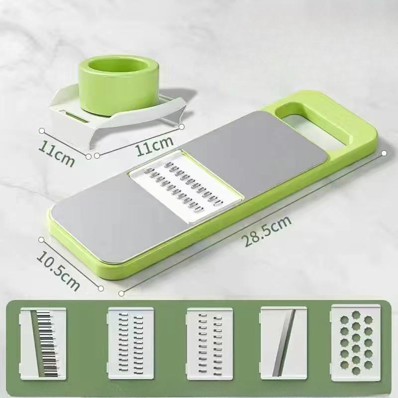 

Кухонная нержавеющая сталь многофункциональная безопасная ручная овощерезка шинковка картофеля чеснокодавилка морковь терка измельчитель