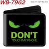 Cool Dark Funny Eyes Print Wallet Cute Short Student Coin Purse Folded Card Holder 1pcs