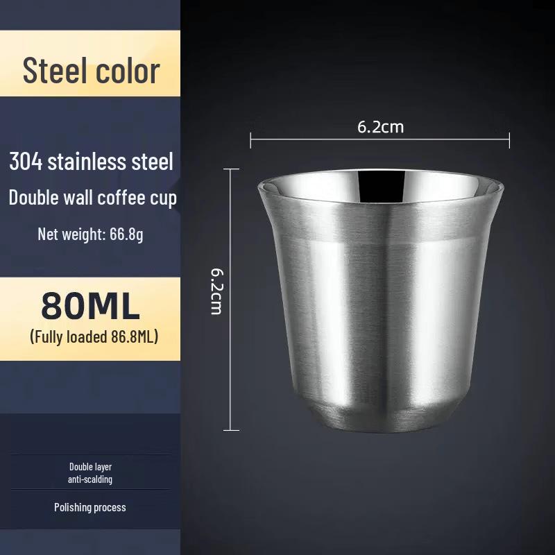 Insulated Stainless Steel Double-Wall Mug