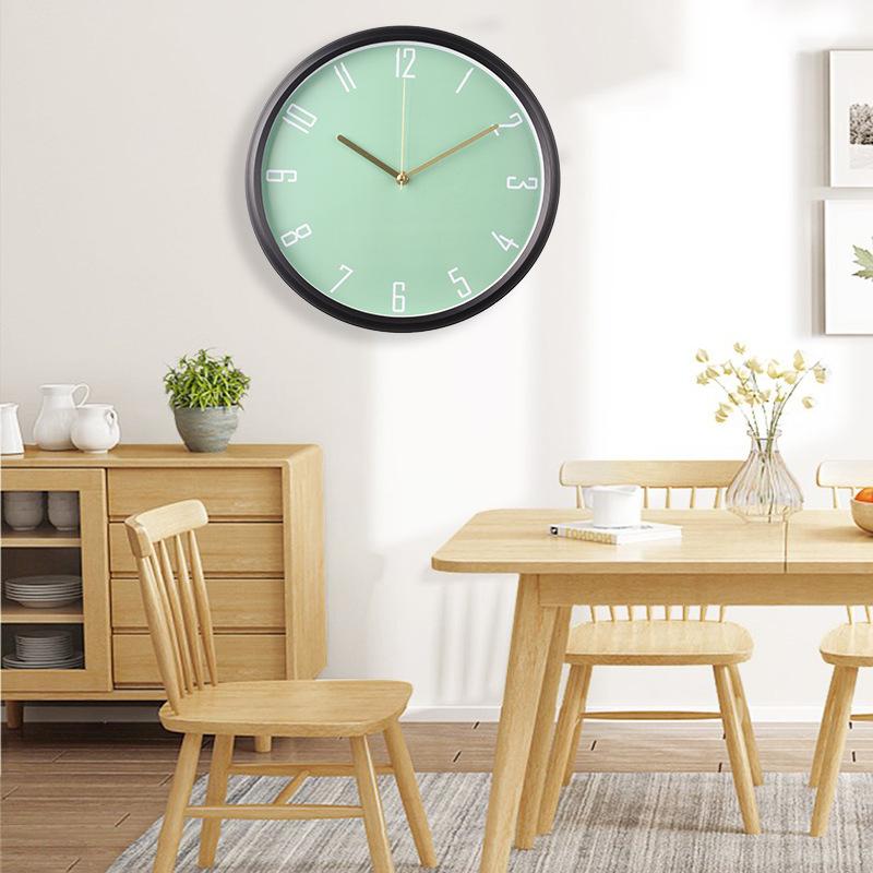 Modern, Simple, Stylish, Silent Clock with Clear Font and Accurate Travel Time, Punch-free Wall Clock, Home Quartz Clock