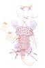 Clearstone Macaron Cat Cosplay Halloween Glitter Leotard for Women, Pink