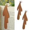 Spilled Coffee Bookmark Creative Coffee Cup Bookmark Leather PU Spilled Coffee Bookmark