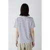 Human Woman Short Sleeve Striped Size M T-Shirt (Organic Cotton) / Women's / 077-5160314 013_Black Striped,