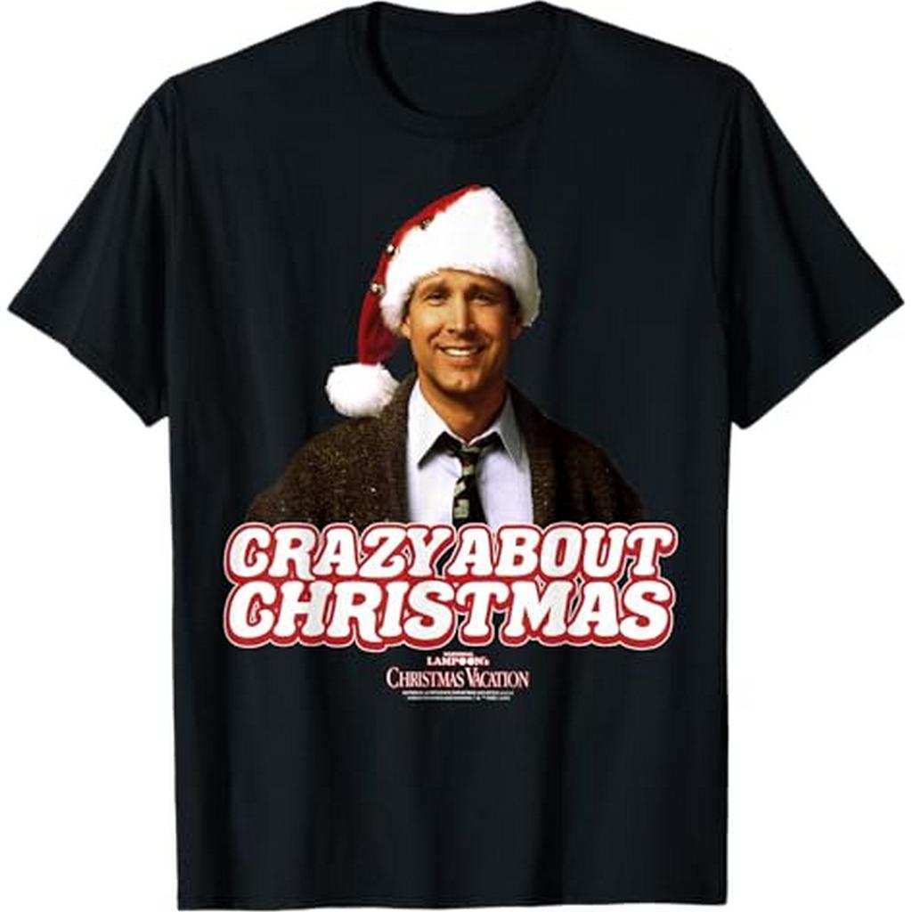 National LampoonÂ´s Christmas Vacation Mens Crazy About Christmas Cotton T-Shirt