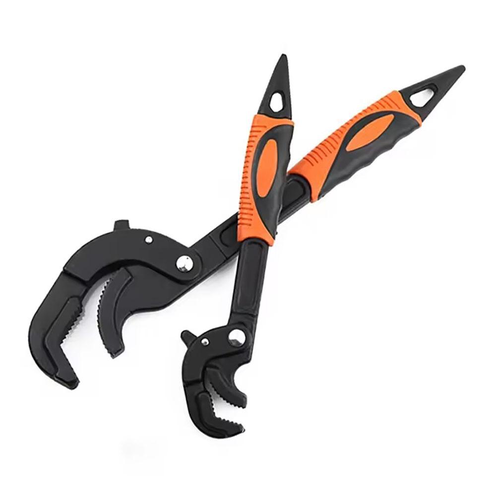 Pipe Wrench 14-30/30-60mm, Open End Wrench Set, High Carbon Steel N Pressure Grip Tool, Multiple Hand Tool for Plumber