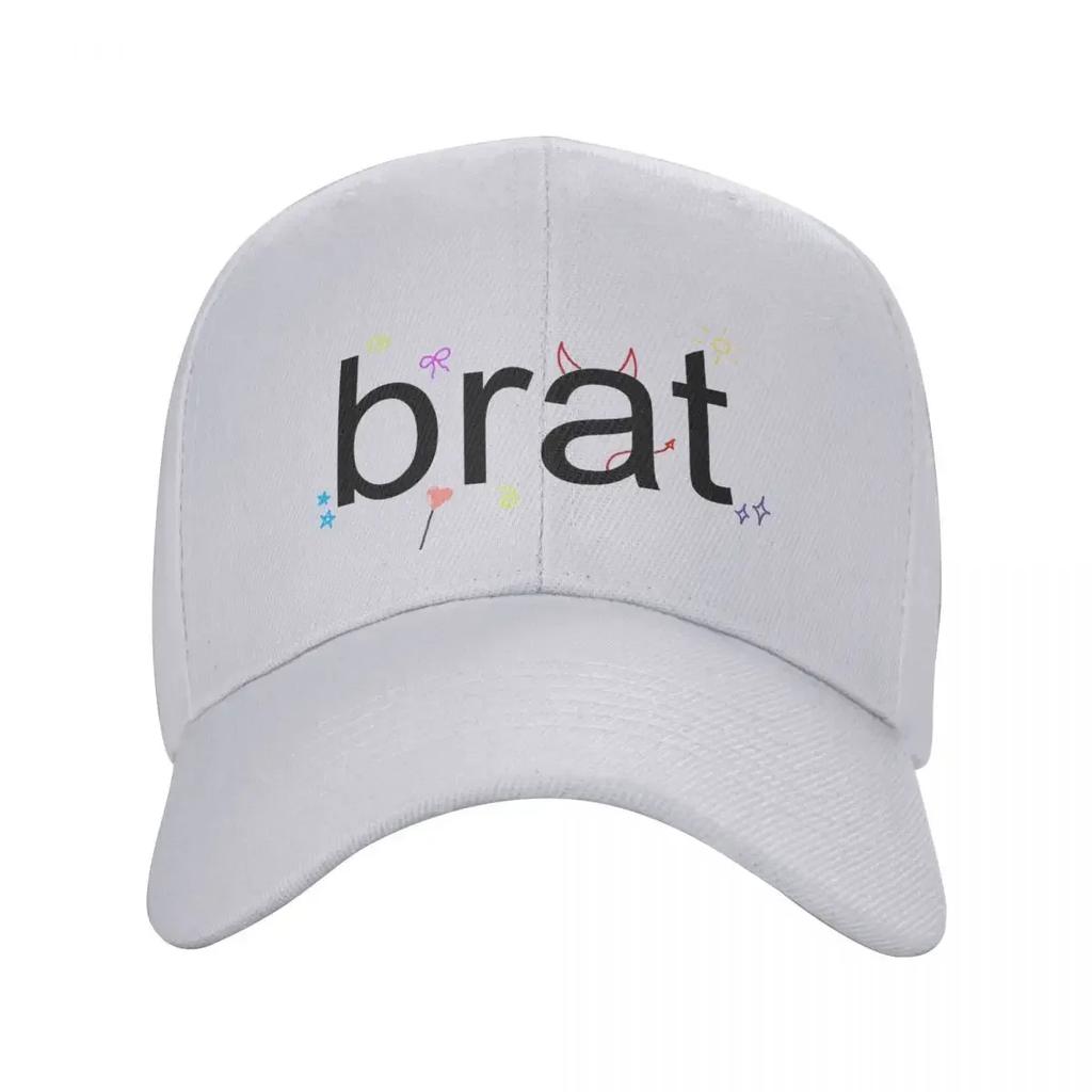 Charli XCX Brat Hats Unisex Hip-Hop Hats Sun Hat Fishing Hat Adjustable Polyester Baseball Caps Summer