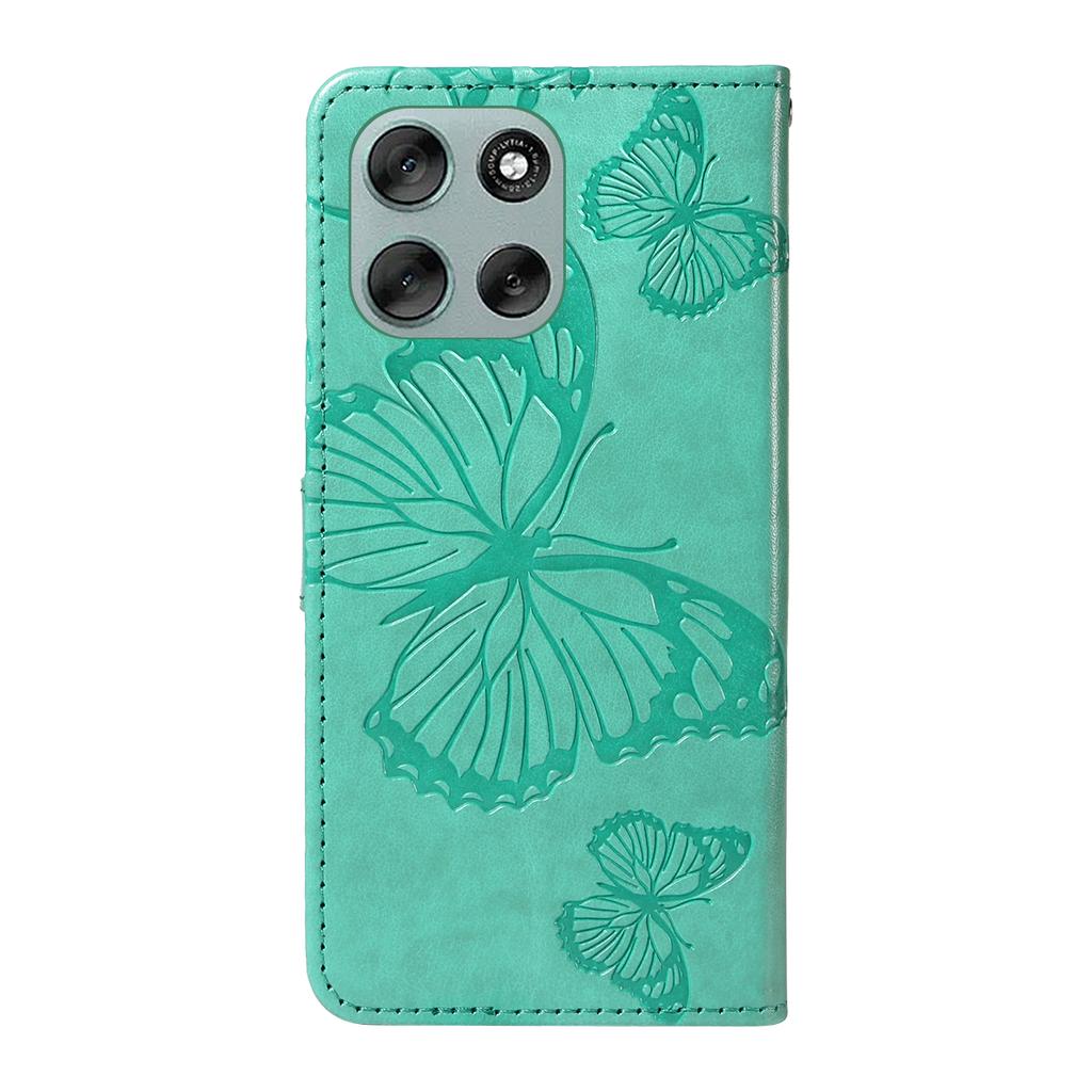 For Motorola Moto G56 5G Wallet Case Floral Butterfly Imprinted Leather Phone Cover Stand