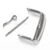 Fibbia in Acciaio Inossidabile per Cinturino in Pelle 12mm 14mm 16mm 18mm 20mm 22mm 24mm Bottone Metallico Chiusura a Perno Accessori per Orologi