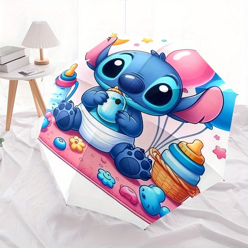 Stitch,Cute Automatic folding umbrella, 8 ribs portable foldable design, best choice for business and going out, birthday, Halloween, Christ