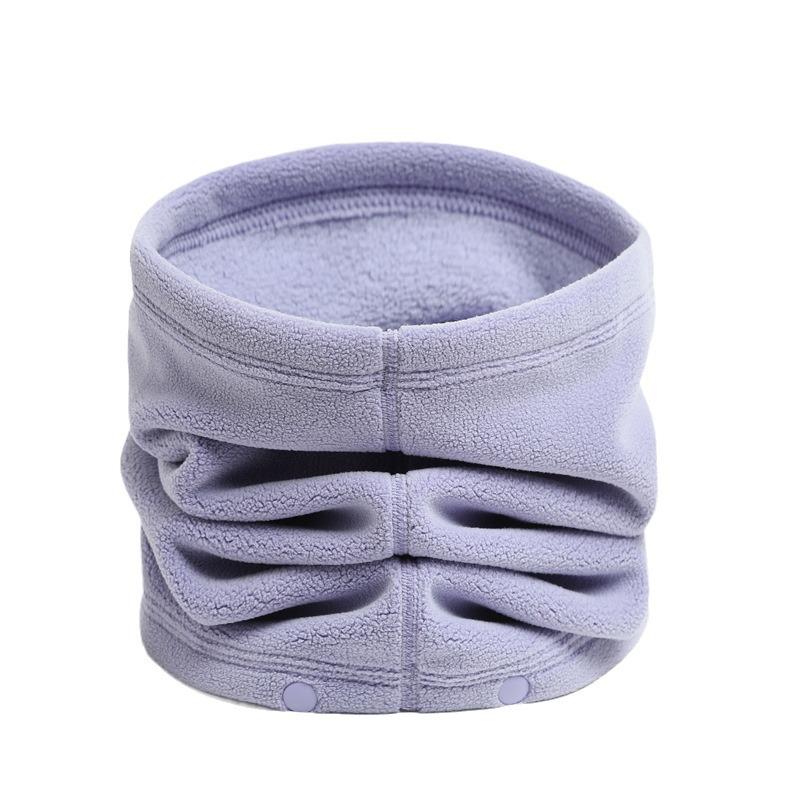 Outdoor Riding Winter Scarves For Men And Women, New Warm And Soft Cervical Spine Cover Neck Cover Button Knitted Thickened Scarf