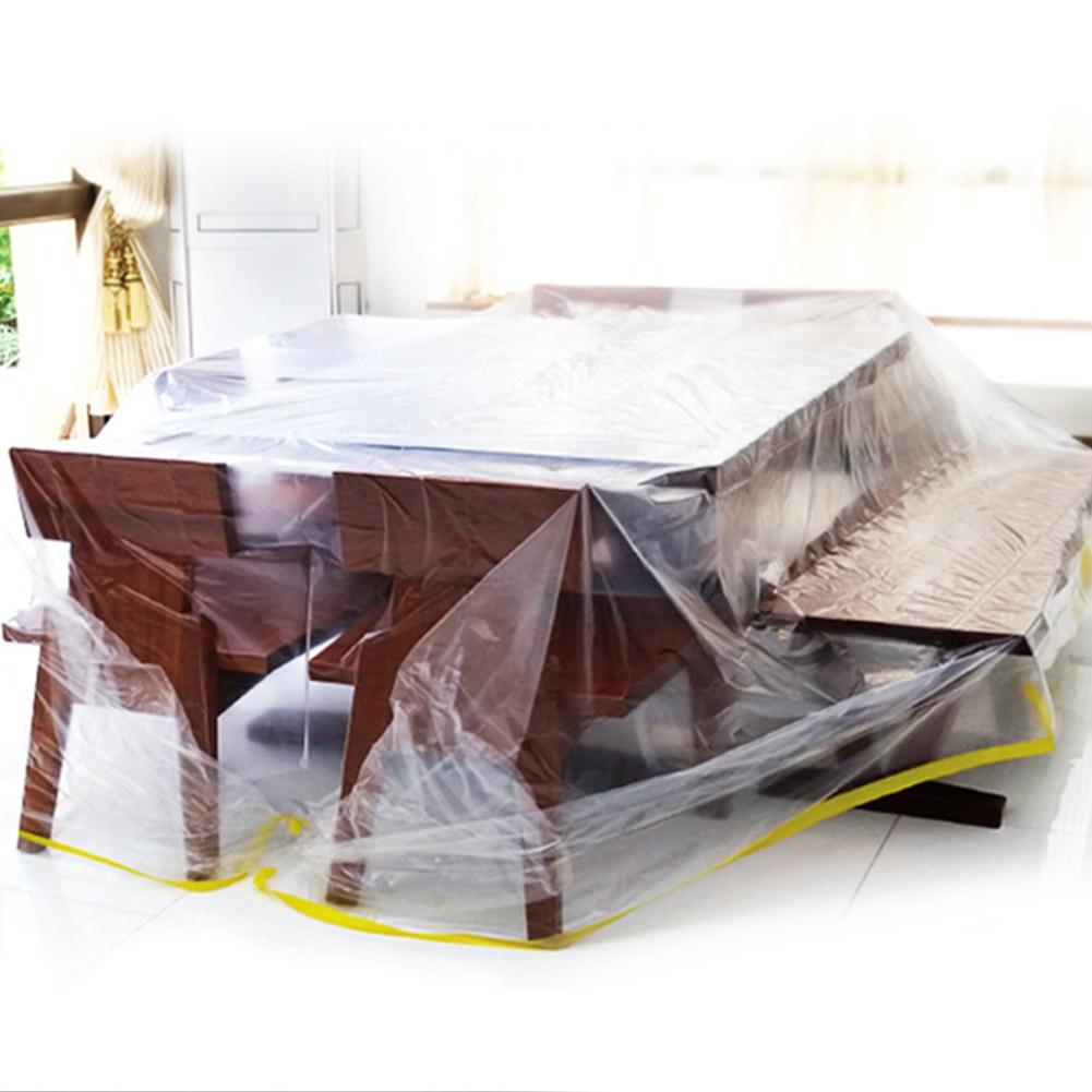 Car Cover, 2.74x3.66m Transparent Dust Proof or for Vehicle Furniture, with HDPE Material for Travel Picnic