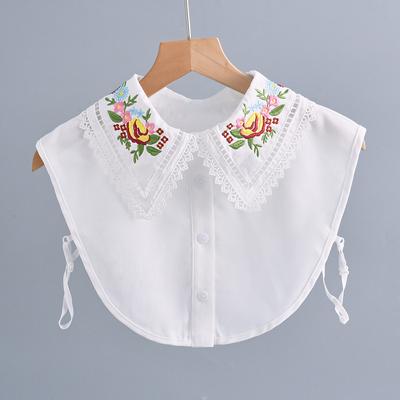 Floral Shirt Detachable Collar for Women's Shirt Fake Collar for Autumn Swearer Blouse Tops False Collar Fuax Cols Accessories
