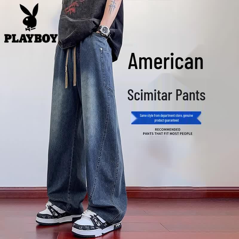 PLAYBOY Men s Loose Straight Leg Jeans 6XL