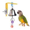 Metal, Acrylic Parrot Bell Toys Relieve Boredom Parakeet Hanging Beads Toy Birdcage Accessories